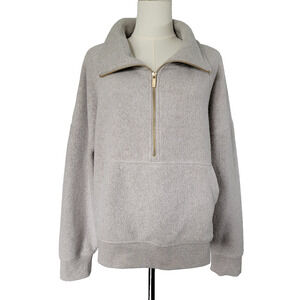 Calia Carrie Underwood Fuzzy Sweatshirt Womens L Gray Athleisure Loungewear Cozy